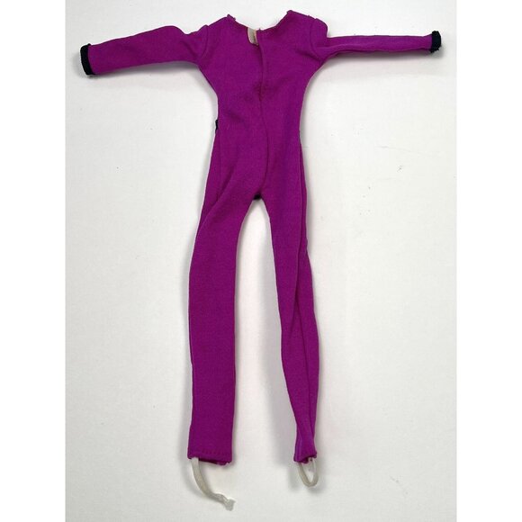 VTG Barbie & Clone Purple Full-Size Long Gymnastics LEOTARD w/ Stirrups *Read* - Picture 3 of 3